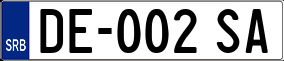 Trailer License Plate